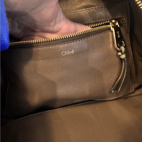 Chloé Madeleine Taupe Smooth Leather Medium Size Boston Duffle Bag - Picture 12 of 14